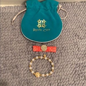 Rustic cuff volleyball set